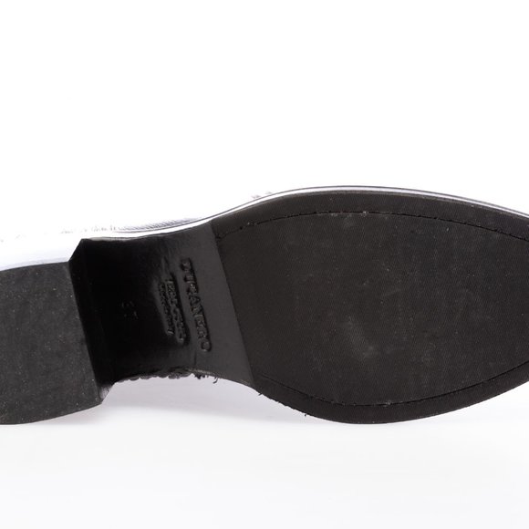 Ducanero Black Ankle Boot Washed Combination leather and embroidery stretch - Picture 5 of 5